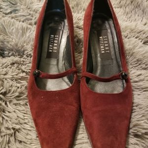 Burgundy suede Stuart Weitzman Pumps 7 1/2 AA